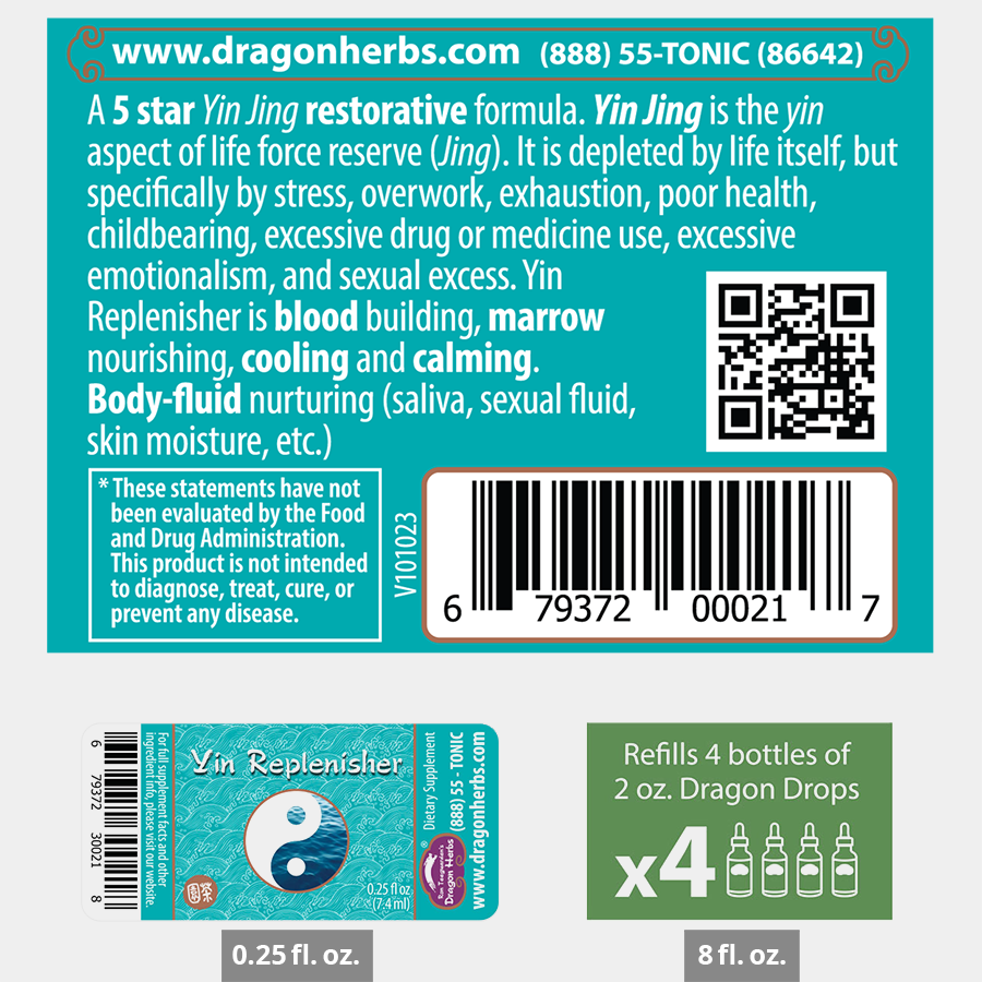 Dragon Herbs Yin Replenisher Drops 2fl oz