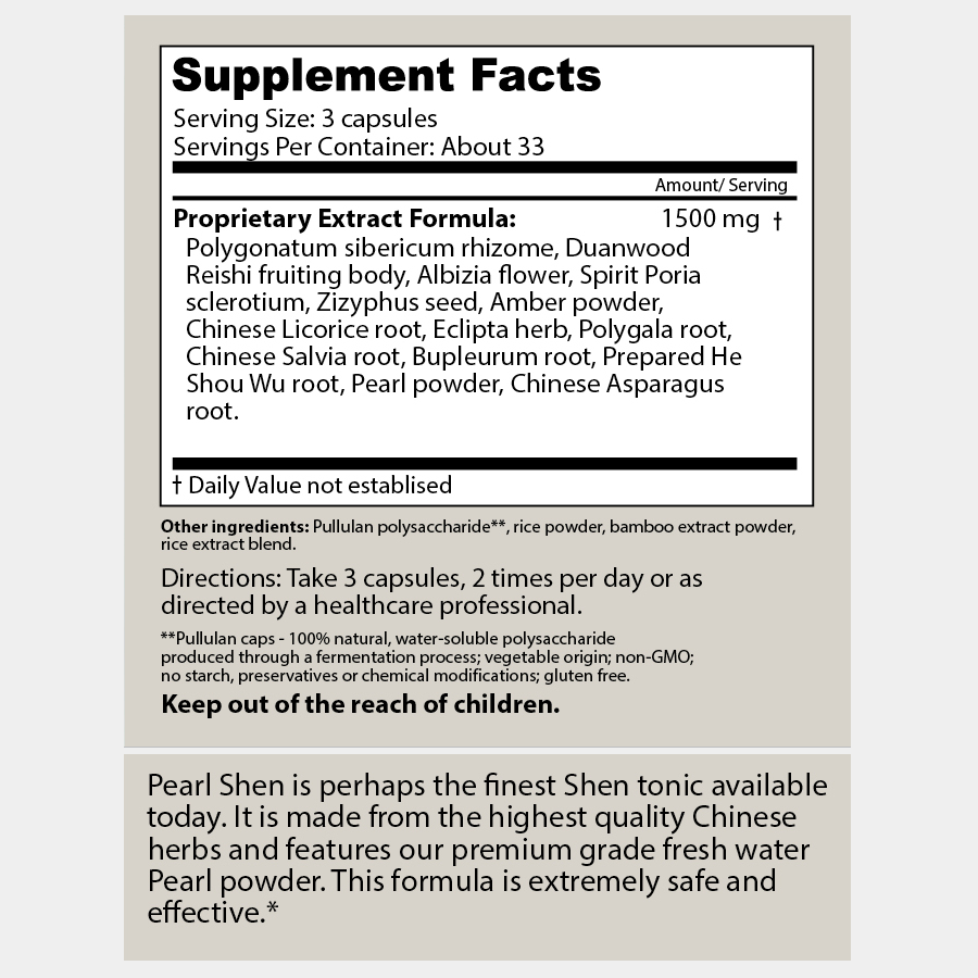 Dragon Herbs Pearl Shen 100Caps (470mg)