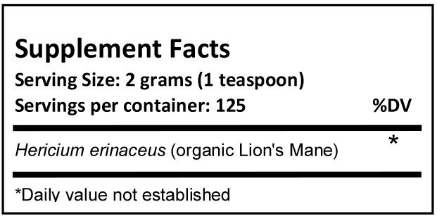 Jing Herbs Lion's Mane Mushroom 250g