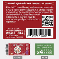 Thumbnail for Dragon Herbs 22 Reishis 2fl oz (60ml)
