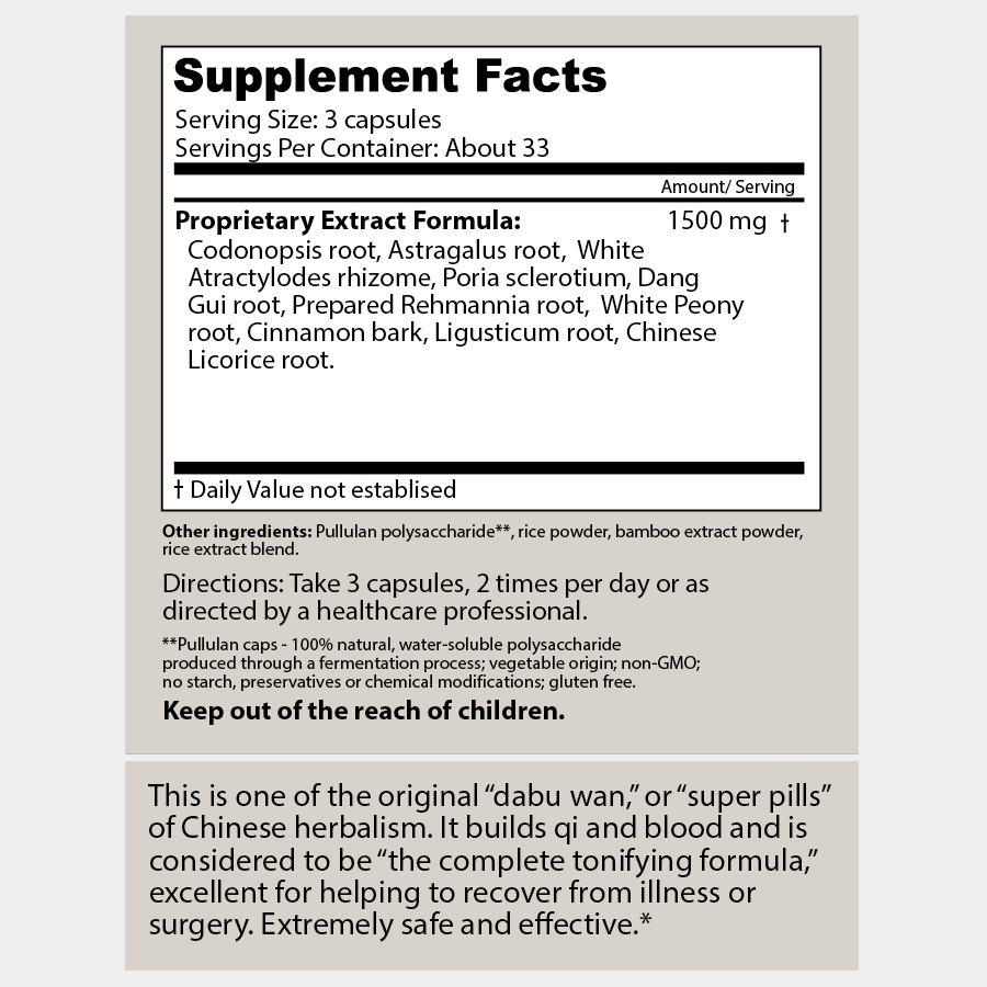 Dragon Herbs Ten Complete Supertonic 100 Capsules (500mg)