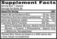 Thumbnail for Adrenal Vita-Amino Complex 90caps (WAM Essentials)