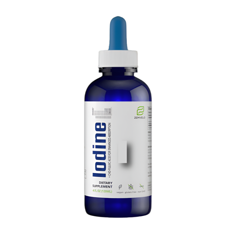 Zemvelo - Iodine 120ml / 4floz (Liquid Ionic Potassium Iodide)(previously Mineralife)