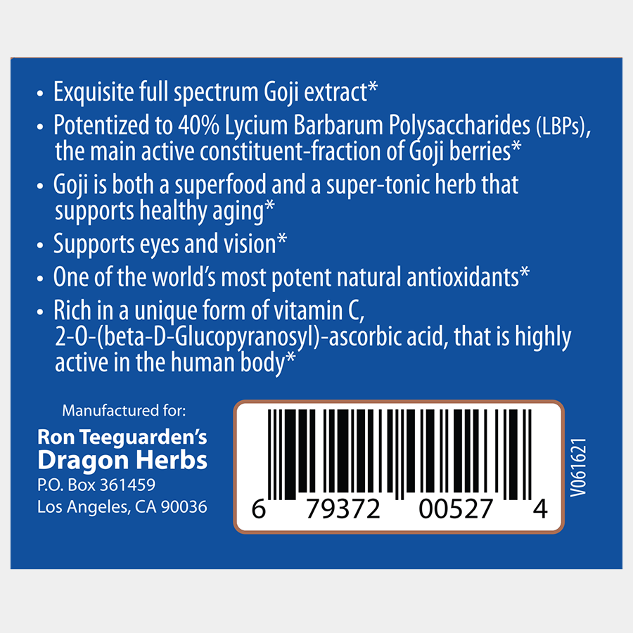 Dragon Herbs Goji LBP-40 100caps (500mg)