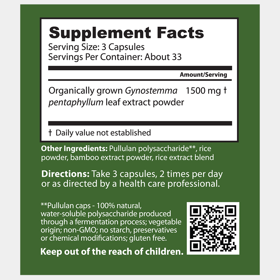 Dragon Herbs Gynostemma 100Caps (500mg)