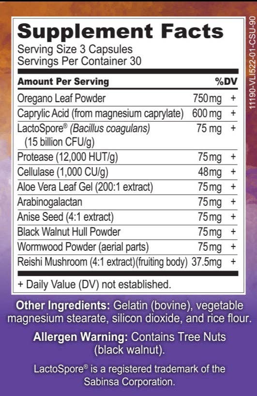 Body Ecology - Candida CLR (90caps)