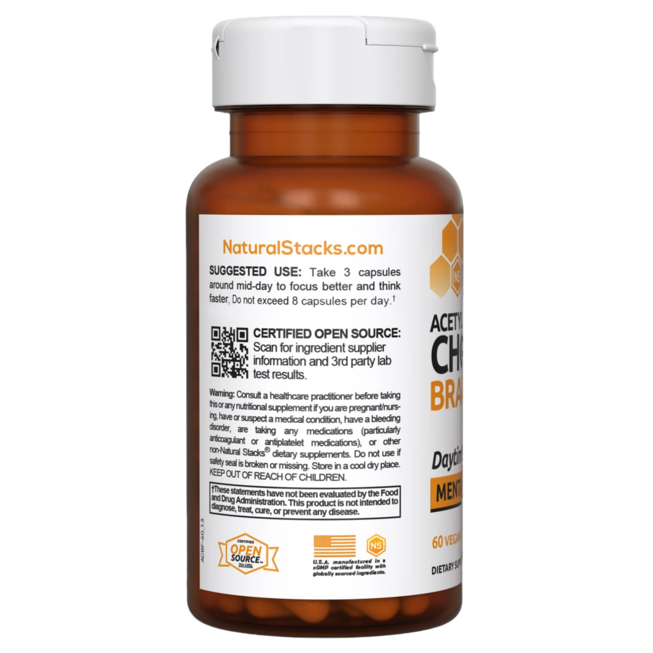 Acetylcholine Brain Food 60caps (Natural Stacks)
