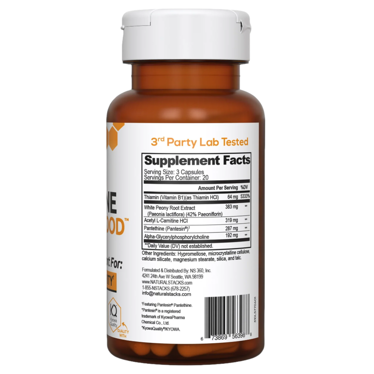 Acetylcholine Brain Food 60caps (Natural Stacks)