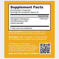Thumbnail for Dragon Herbs Astragalus 100 Capsules (450mg)
