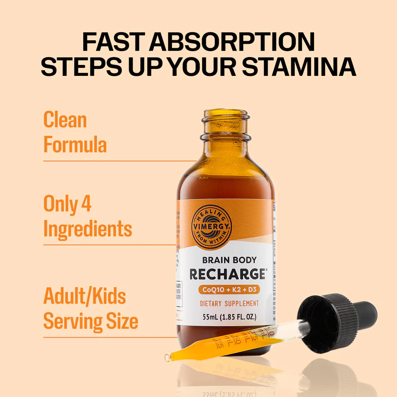 Vimergy Herbs - Brain Body Recharge 55ml (CoQ10 + K2 + D3)