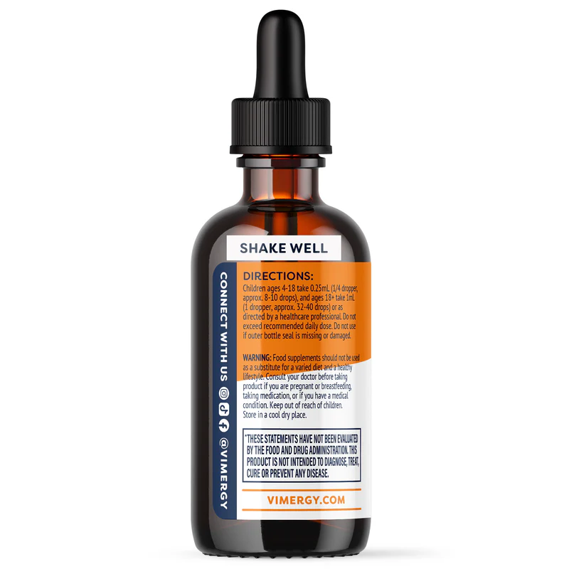 Vimergy Herbs - Brain Body Recharge 55ml (CoQ10 + K2 + D3)