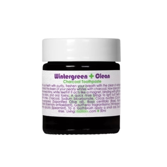 Living Libations Wintergreen Charcoal Toothpaste 30ml