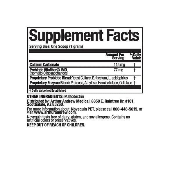 Novequin Pet 90g (Arthur Andrew Medical)(Digestive Probiotic Formula)