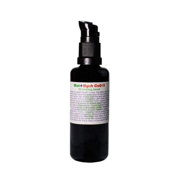 Living Libations Mint + Myrrh Oil + CoQ10 Swishing Serum 50ml