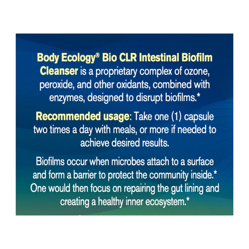 Body Ecology BioCLR Intestinal BioFilm Cleanser (60 capsules)