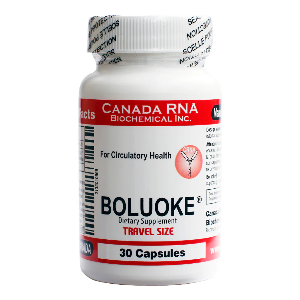 Canada RNA Biochemical Inc. – Boluoke® 20mg 30 Capsules (Travel Size) Lumbrokinase