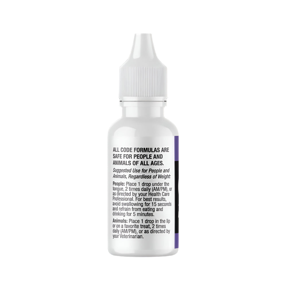 CODE Health | CALM (Healthy Mind Formula) | Each 3mL bottle contains approximately 60 servings