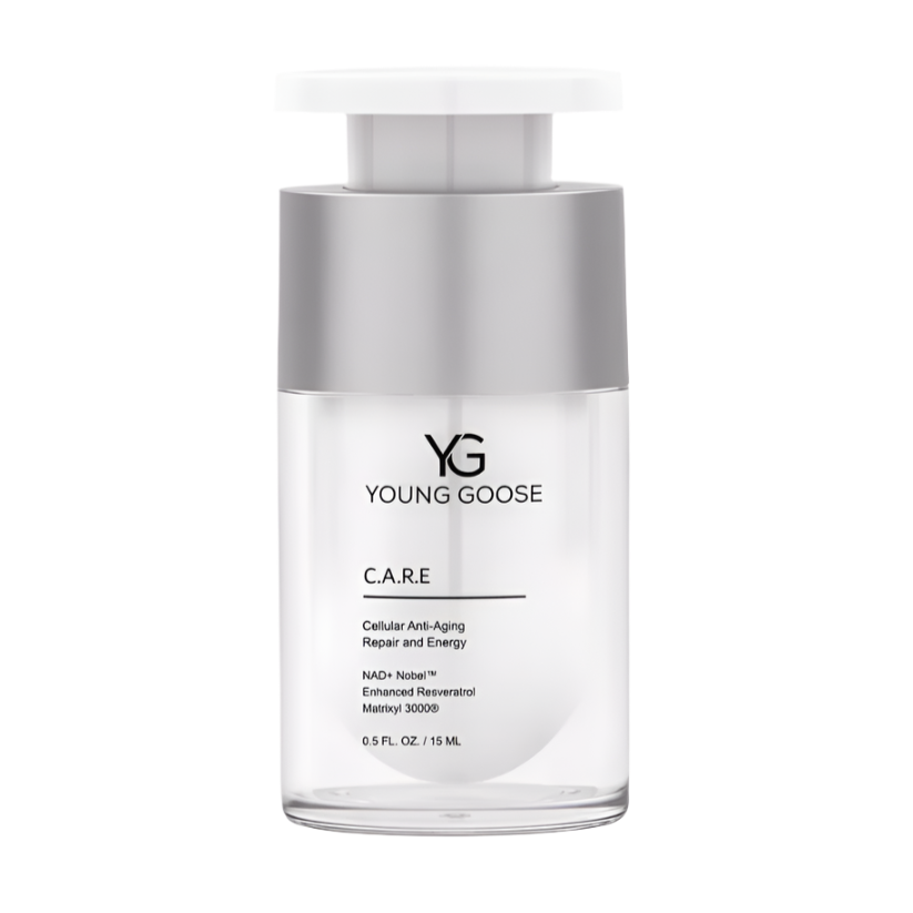 Young Goose - C.A.R.E. (Cellular Anti-Aging Repair & Energy), NAD+ Boosting Moisturizer (15ml Travel Size Bottle)