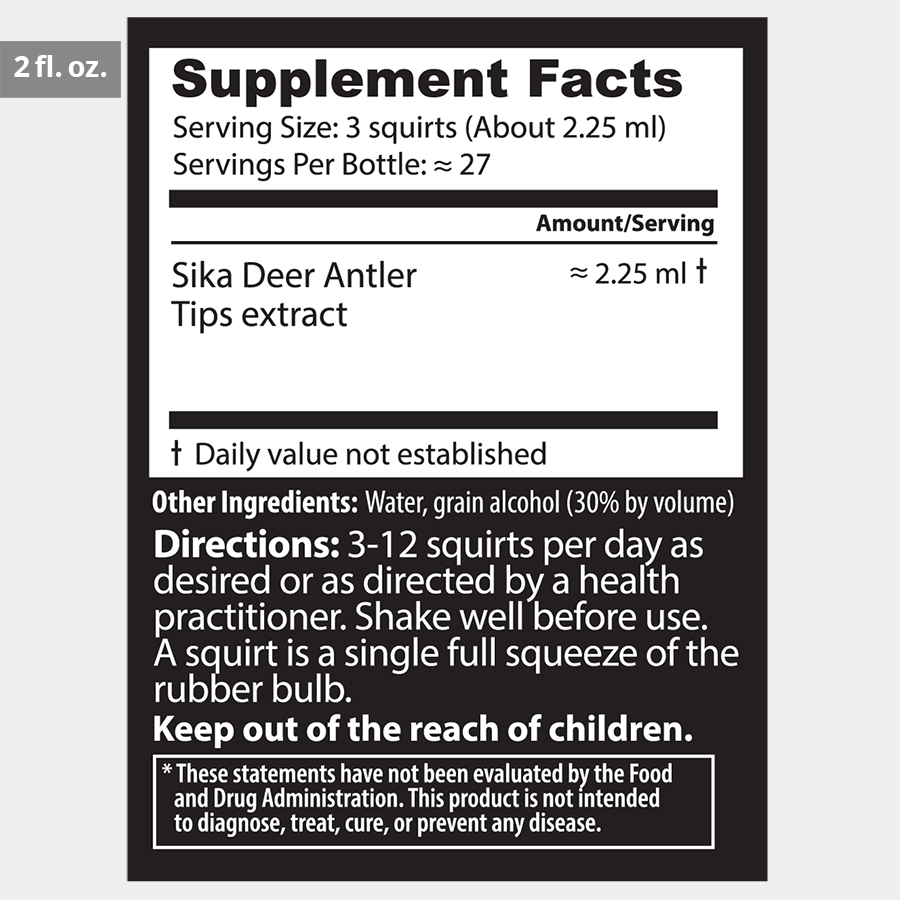 Dragon Herbs Deer Antler Drops 240ml (8floz)