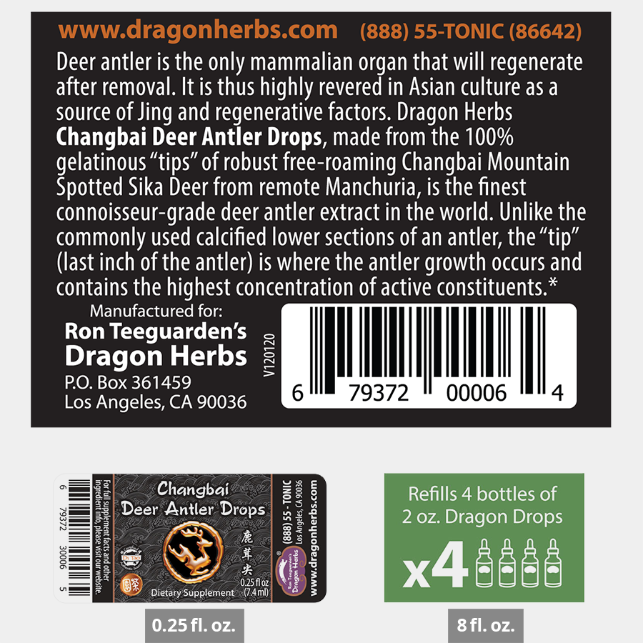 Dragon Herbs Deer Antler Drops 240ml (8floz)