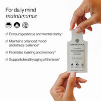 Thumbnail for Cymbiotika - Liposomal Brain Complex 130ml (26x5ml Pouches)(Vanilla Cinnanmon Flavour)