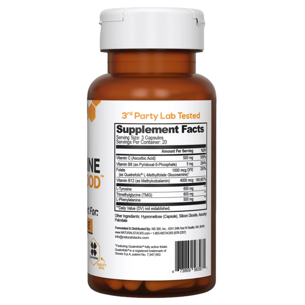 Dopamine Brain Food™ - 60 Capsules (Natural Stacks)