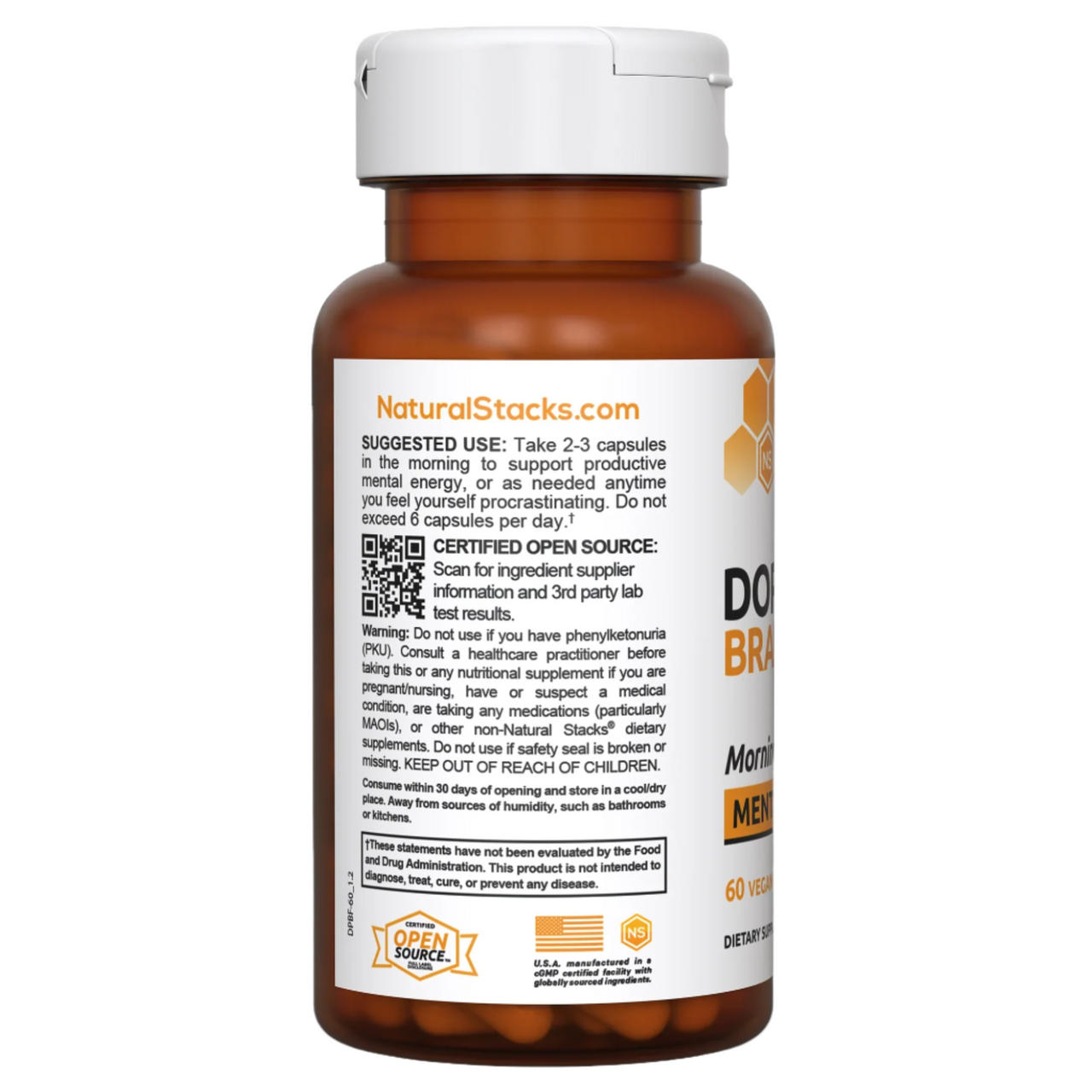 Dopamine Brain Food™ - 60 Capsules (Natural Stacks)