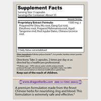 Thumbnail for Dragon Herbs Shou Wu Formulation (100caps 450mg)