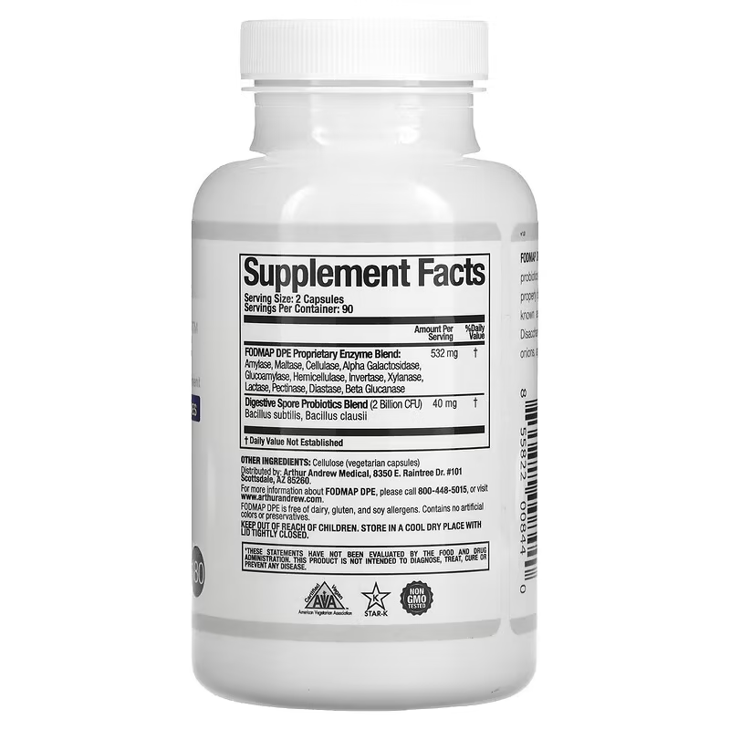 Arthur Andrew - FODMAP DPE 180 caps