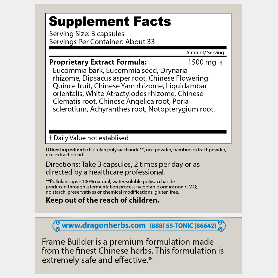 Dragon Herbs Frame Builder 100 Capsules (500mg)