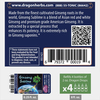 Thumbnail for Dragon Herbs Ginseng Sublime 2fl oz (60ml)