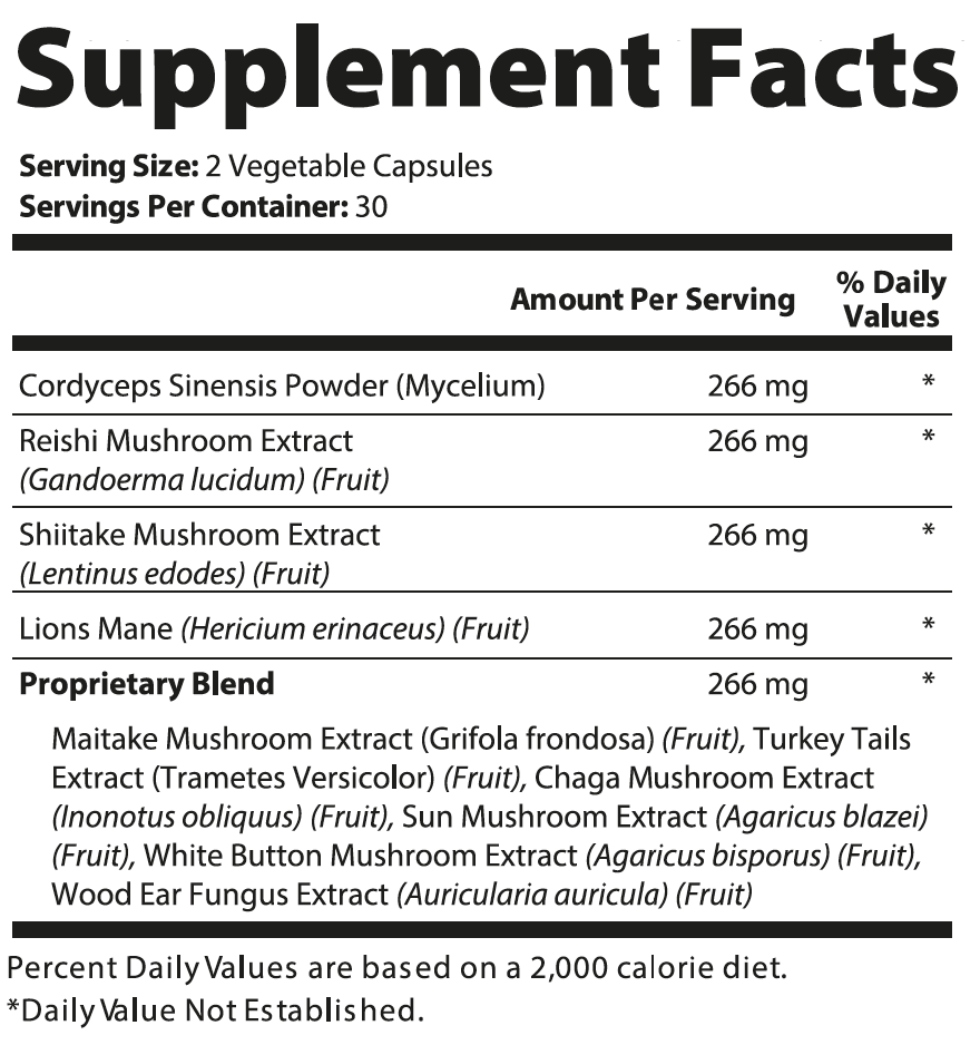 New Alpha Nutrition - Longevity Mushroom Complex 60caps