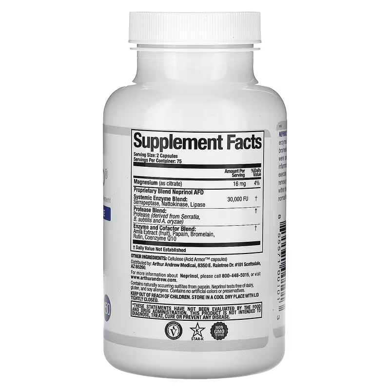 Neprinol AFD 90caps (Arthur Andrew Medical) (Systemic Enzyme Formula)