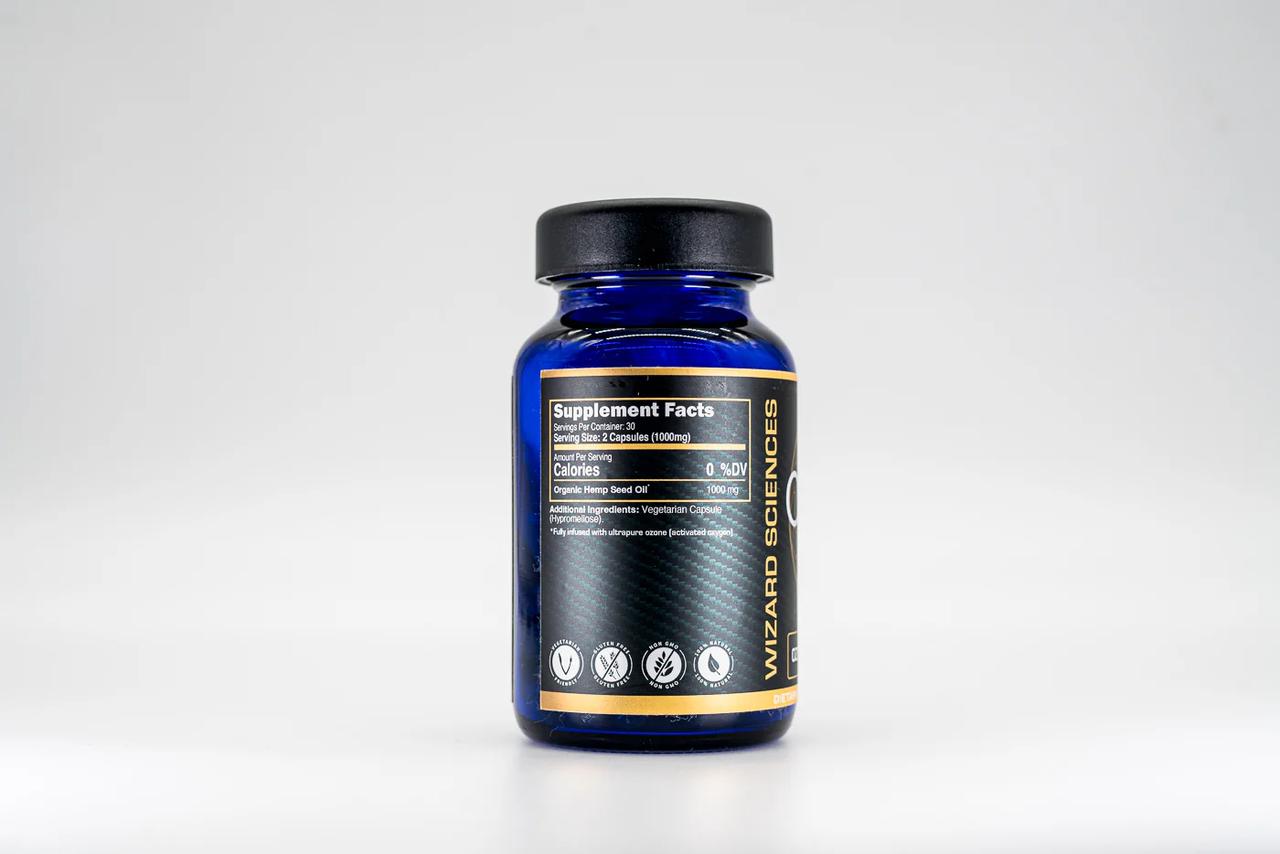 Wizard Sciences - O₃RACLE 60caps (Ozonated Hemp Oil)
