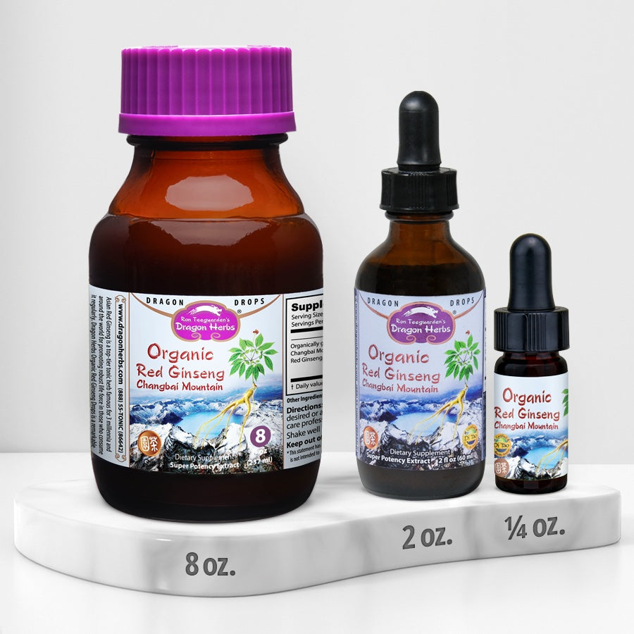 Dragon Herbs Organic Changbai Mountain Red Ginseng 2fl oz (60ml) (formerly House Ginseng)