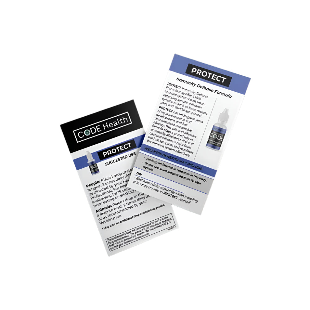 CODE Health | PROTECT (Immunity Defense Formula) | Each 15ml bottle contains approx. 300 servings