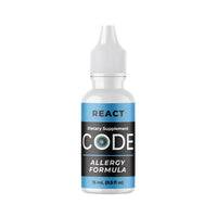 Thumbnail for CODE Health | REACT (Allergy Formula) | Each 15ml bottle contains approx. 300 servings