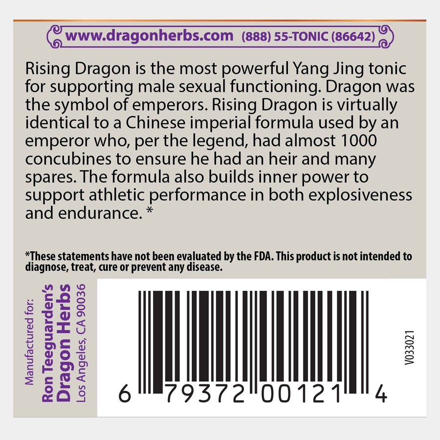 Dragon Herbs Rising Dragon aka Dragon Jing 100caps 500mg