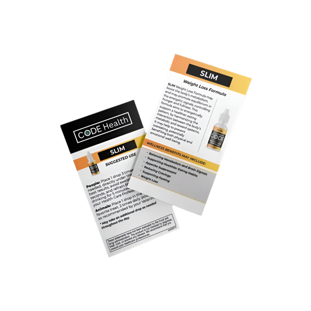 CODE Health | SLIM (Weight Loss Formula) | Each 3ml bottle contains approx. 60 servings