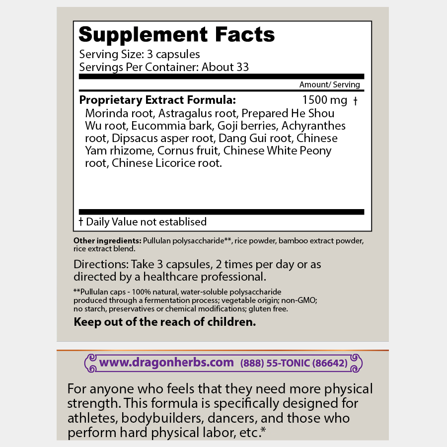 Dragon Herbs Strength Builder 100caps 500mg