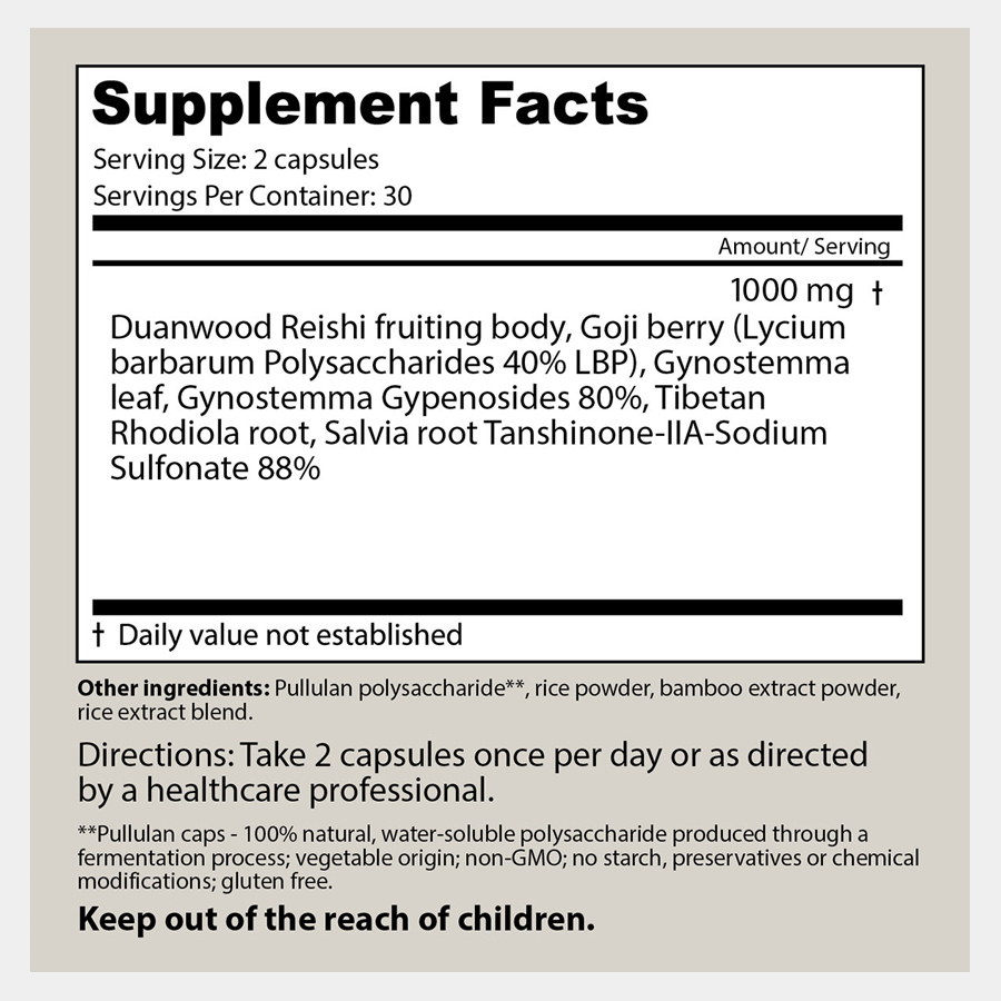 Dragon Herbs Ron Teeguarden's Super Pill No.1 100Capsules (500mg)