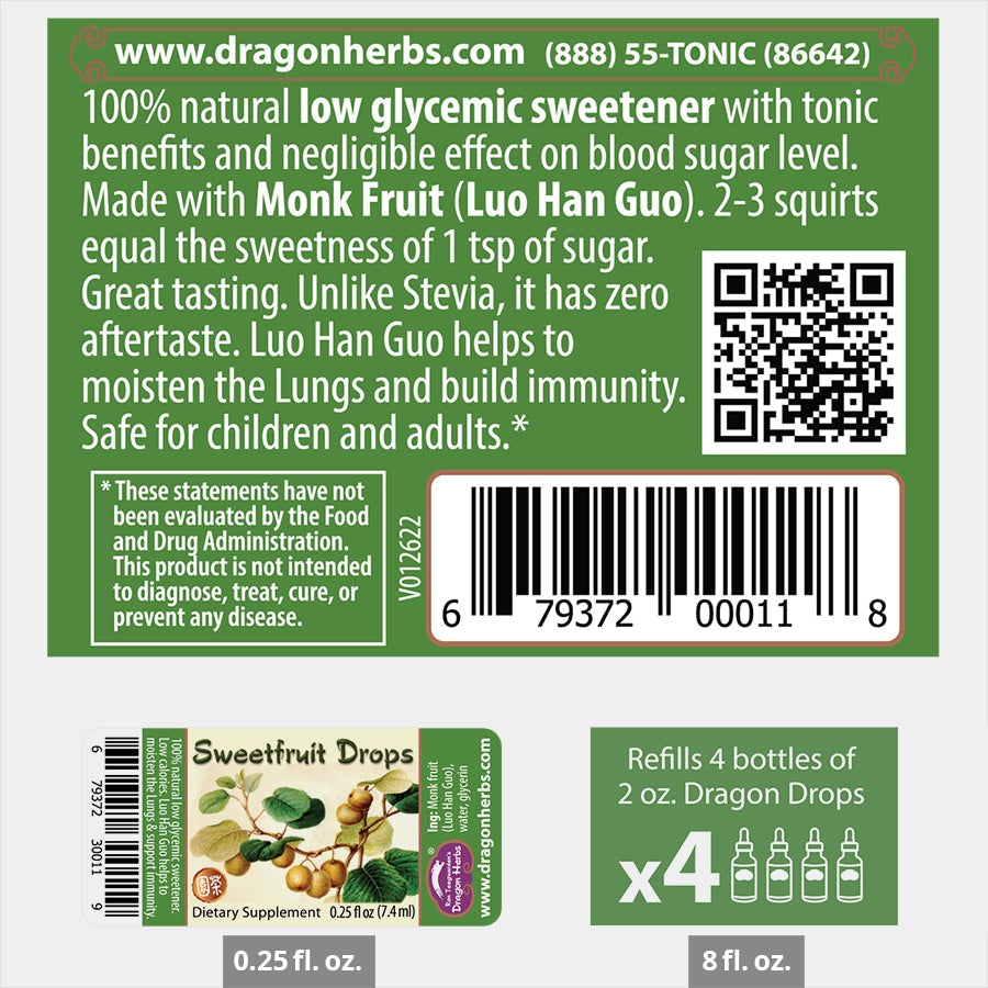Dragon Herbs Sweetfruit Drops 240ml (8floz)