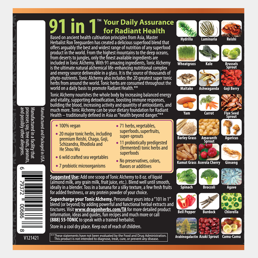 Dragon Herbs Tonic Alchemy  9.5oz (270g)