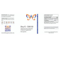 Thumbnail for Vitamin E (Dry E) - 500 IU - 60 caps (WAM Essentials)