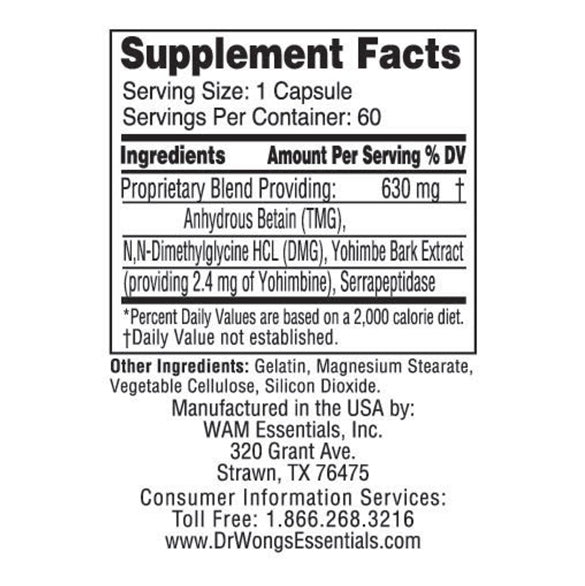 TMG-DMG Plus (WAM Essentials) 60 Capsules