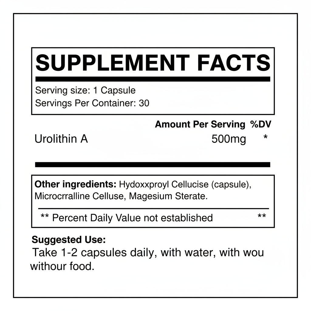 The Energy Blueprint - Human Optimization - Urolithin A (30caps)