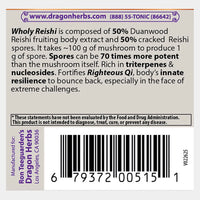 Thumbnail for Dragon Herbs | Wholy Reishi aka Protector 2000 | 100 caps (33 servings)