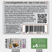 Thumbnail for Dragon Herbs Wild Siberian Chaga Mini Drops 0.25 fl. oz. (7.5 ml)