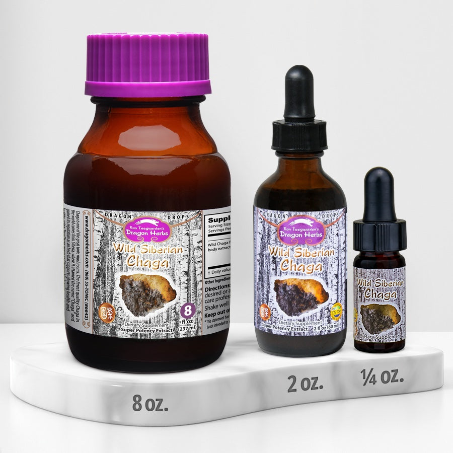 Dragon Herbs Wild Siberian Chaga Mini Drops 0.25 fl. oz. (7.5 ml)