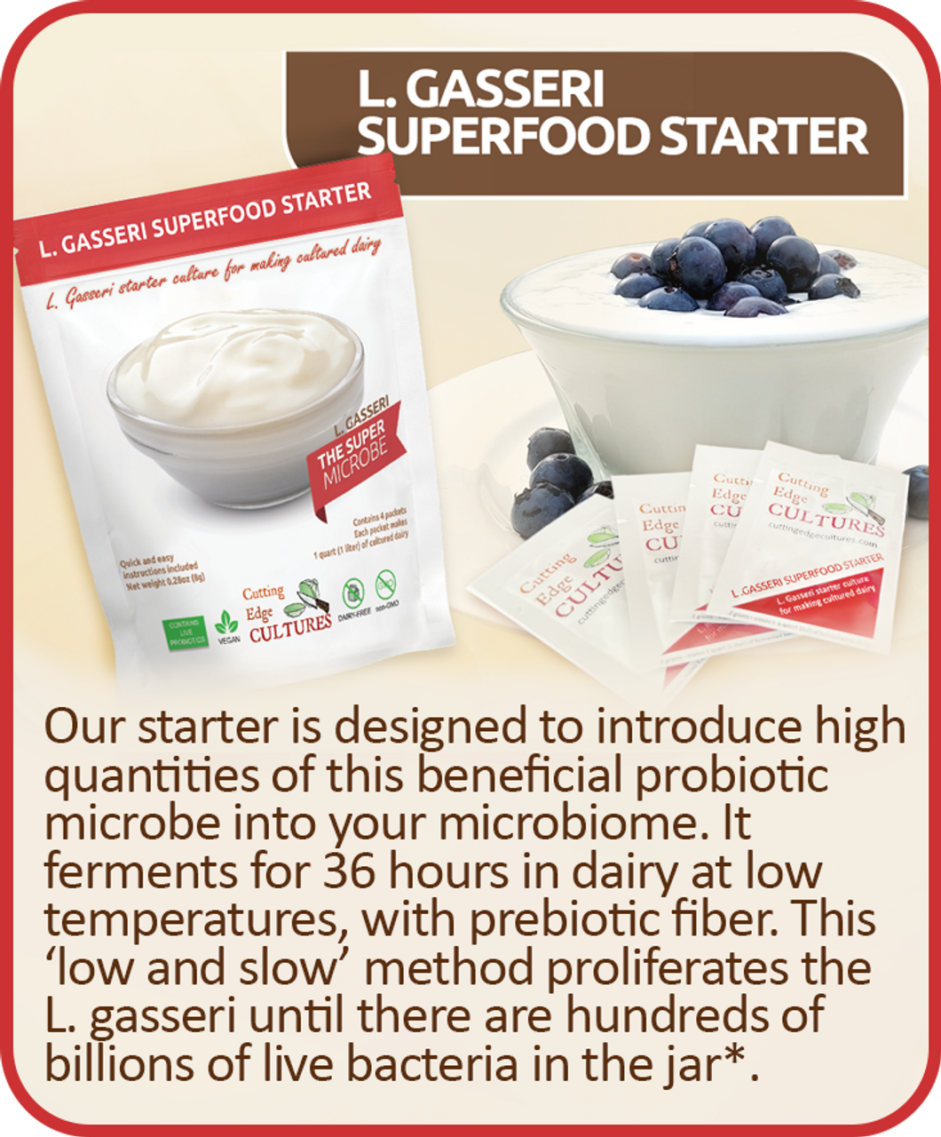 Cutting Edge Cultures | L. Gasseri Superfood Starter